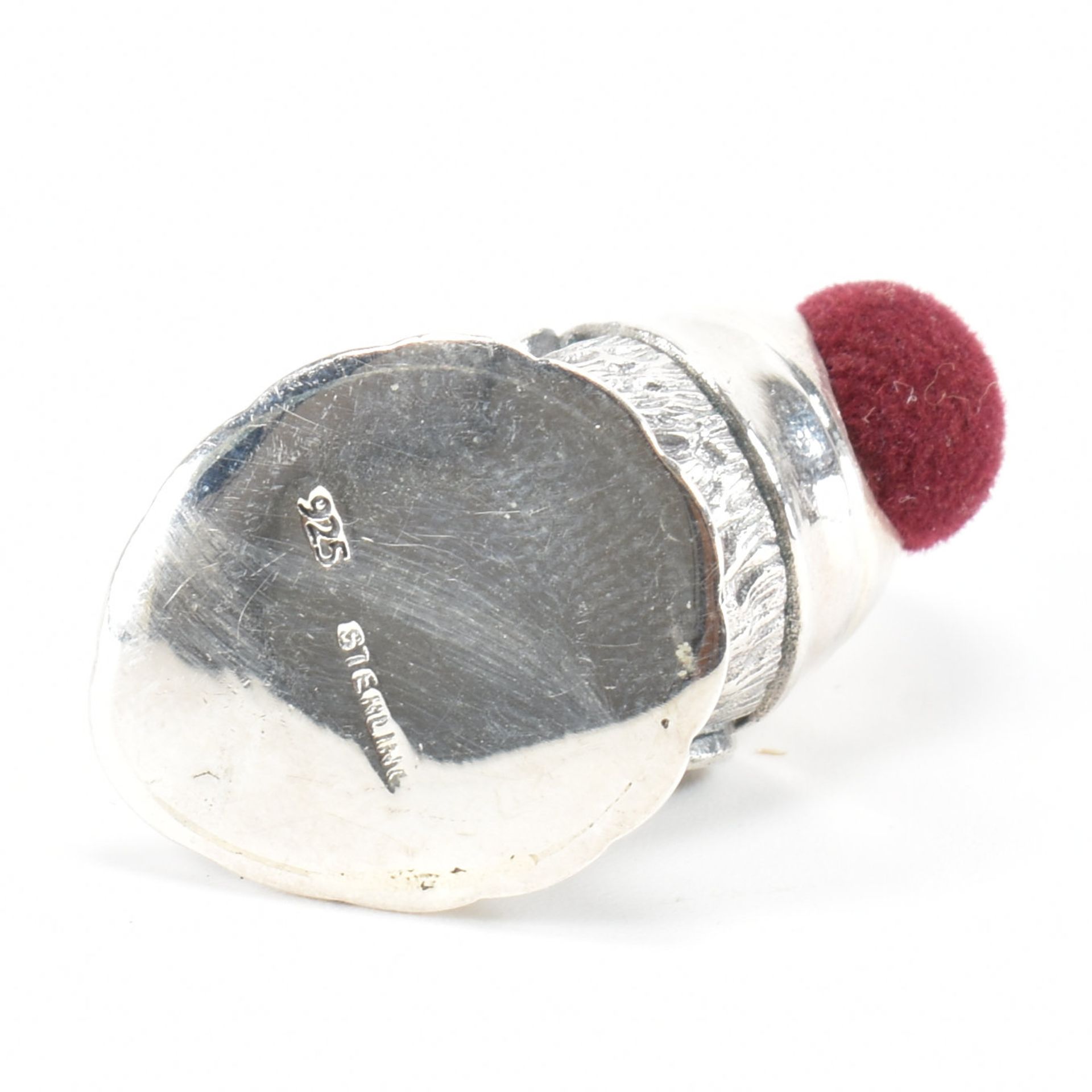 925 STERLING SILVER & VELVET JESTER PIN CUSHION - Image 3 of 3