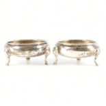 PAIR OF HALLMARKED VICTORIAN SILVER SALTS