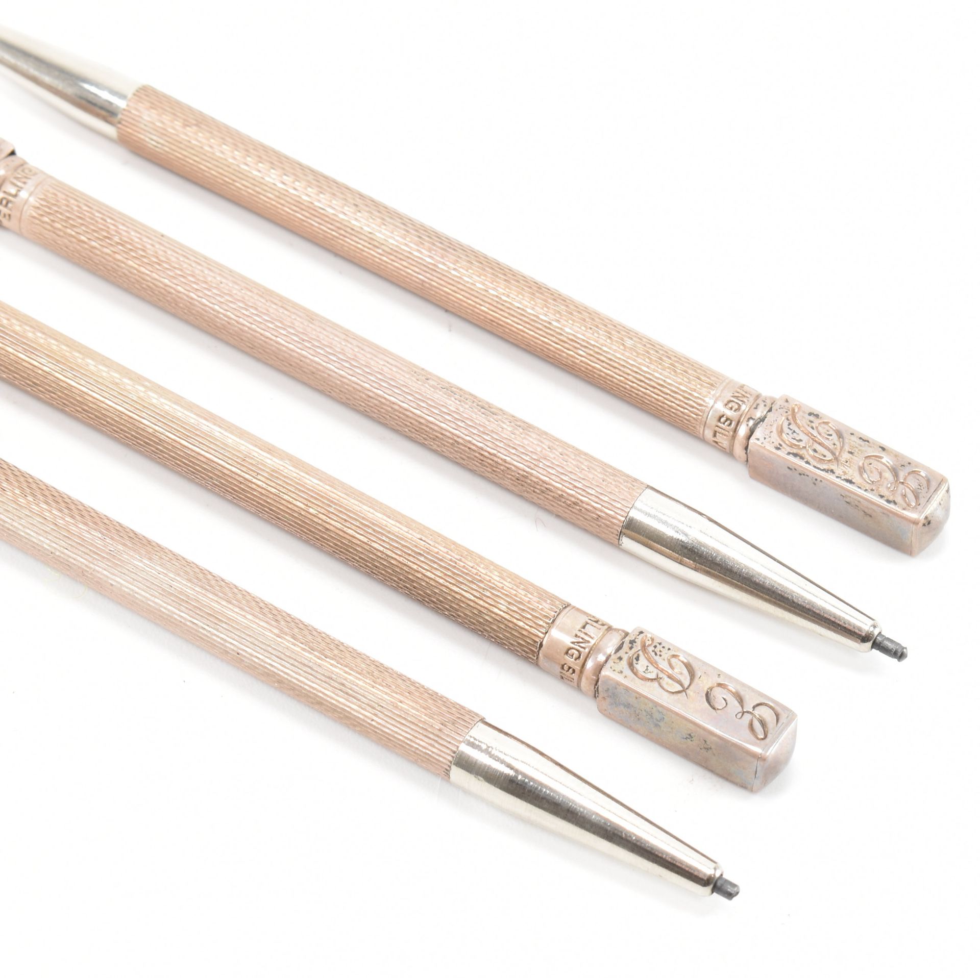 CASED STERLING SILVER PROPELLING PENCIL SET - Image 3 of 4