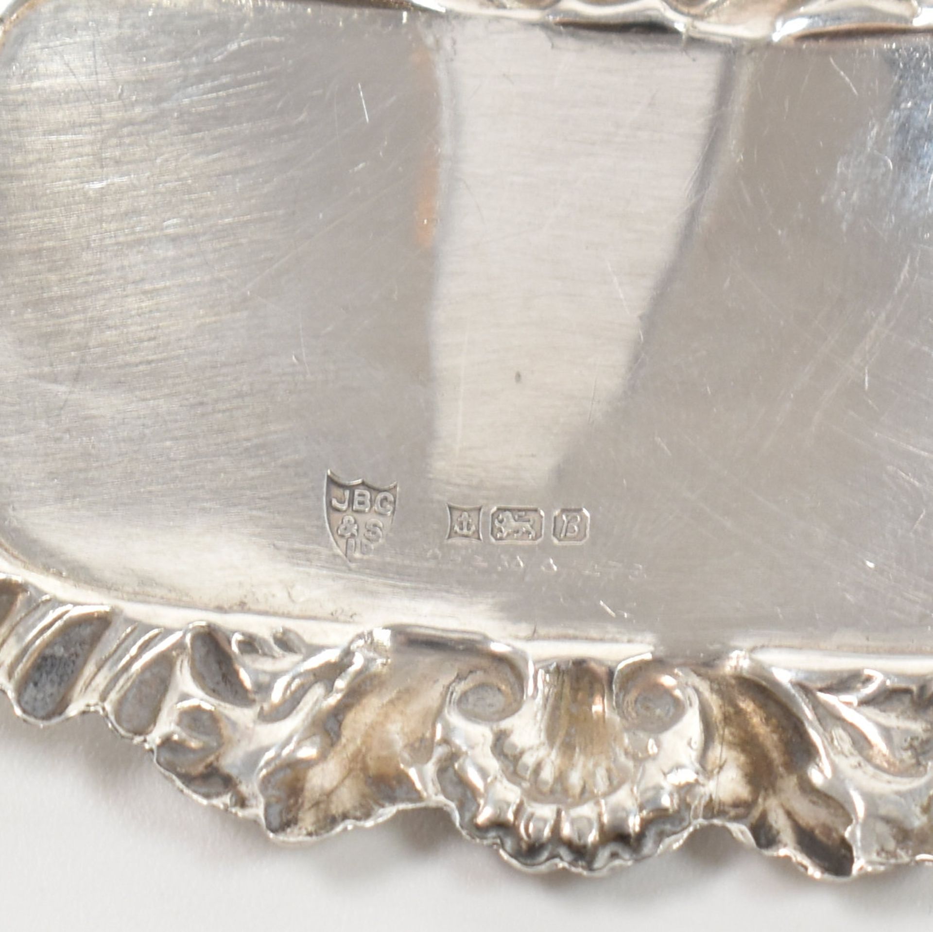 COLLECTION OF FIVE HALLMARKED SILVER DECANTER LABELS - Image 5 of 6