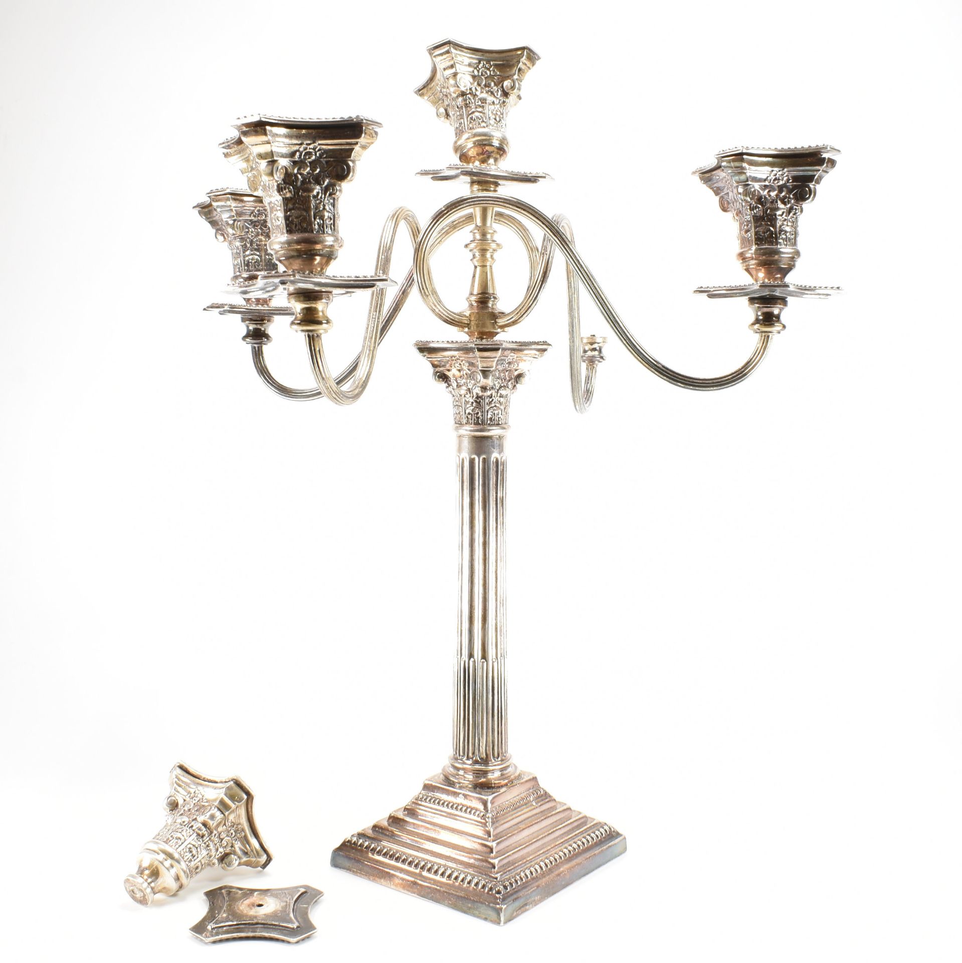1920S NEO CLASSICAL SILVER HALLMARKED CANDELABRA - Image 6 of 8