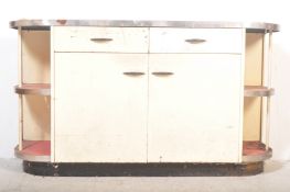 1950'S ENGLISH ROSE MANNER METAL & FORMICAS SIDEBOARD