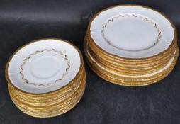 EARLY 20TH CENTURY BRISTOL POTTERY PORCELAIN DINNER SVC