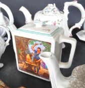 COLLECTION OF CERAMIC & CHINA TEAPOTS