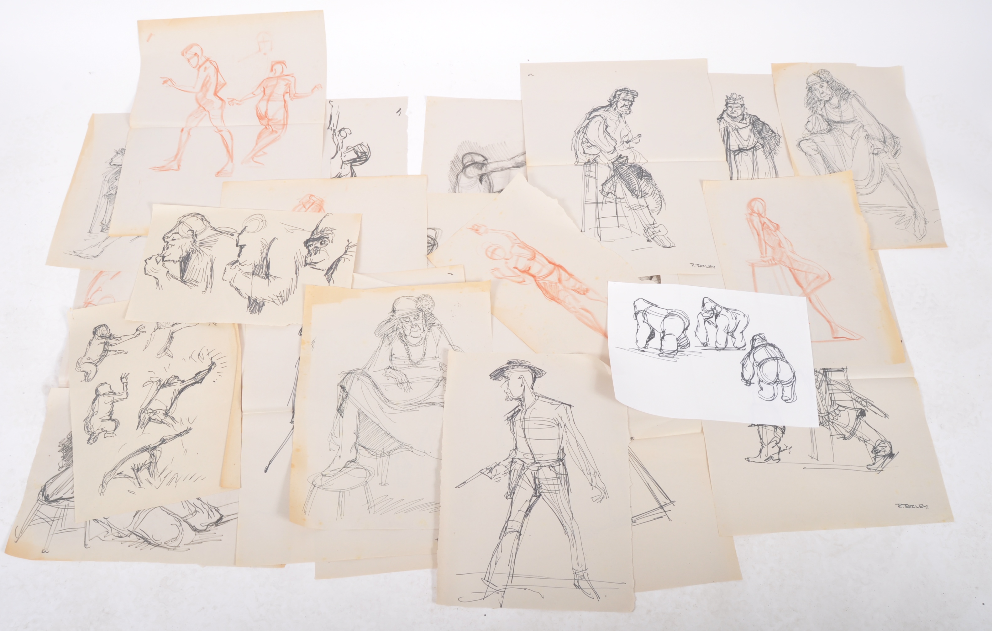 UNKNOWN PRODUCTION - ORIGINAL HAND DRAWN VINTAGE CONCEPT ART - Image 8 of 10