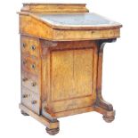 19TH CENTURY VICTORIAN WALNUT DAVENPORT DESK