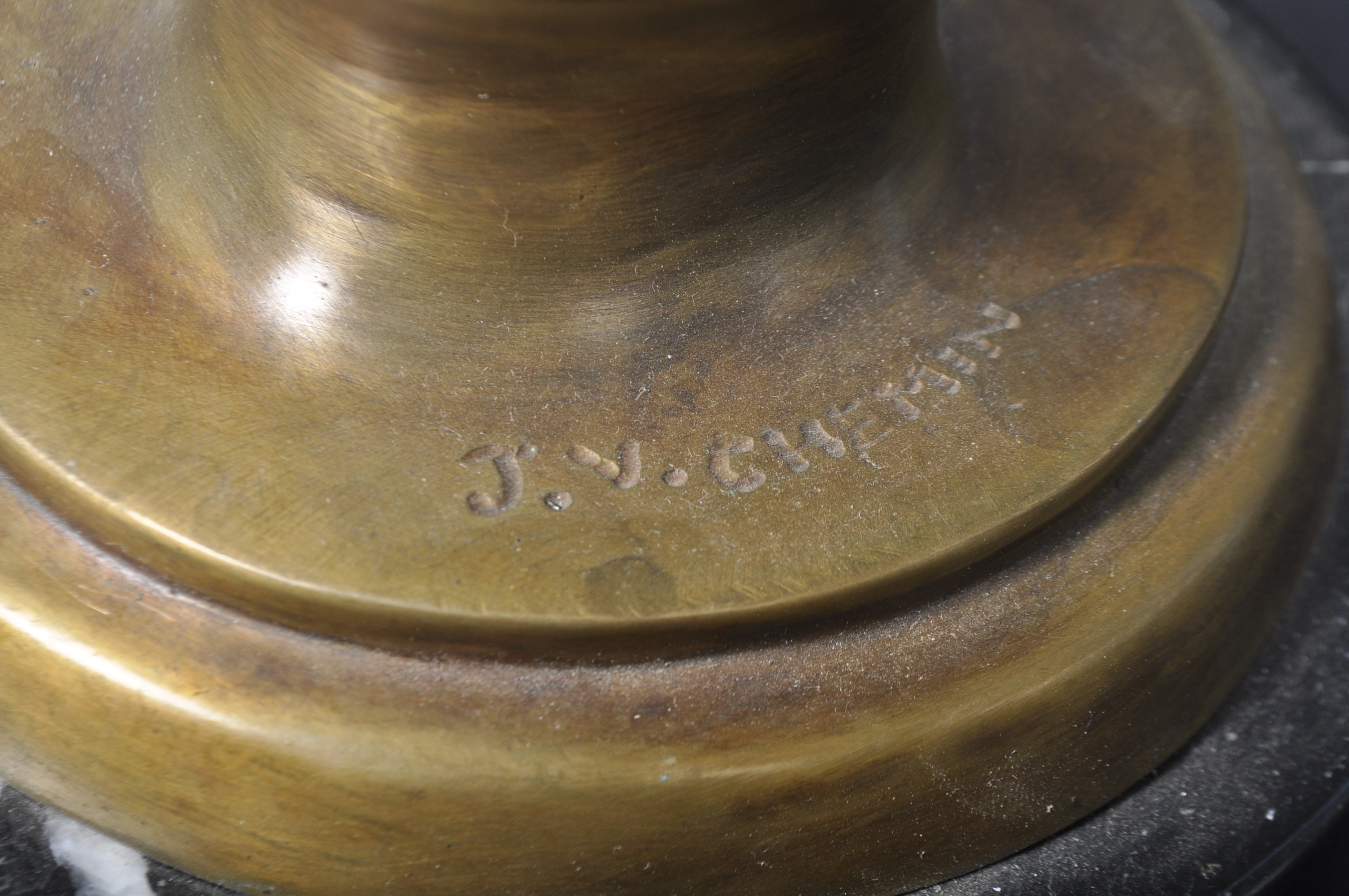 19TH CENTURY BRONZE BUST OF NAPOLEON - Image 6 of 9