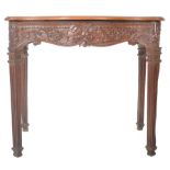 LATE 18TH CENTURY ROBERT ADAM CARVED OAK HALL TABLE