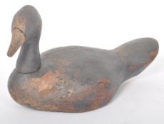 19TH CENTURY VICTORIAN CARVED WOOD DECOY DUCK