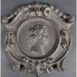 19TH CENTURY BOIS DURCI VULKANITE PLAQUE OF BEETHOVEN