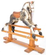 LARGE 20TH CENTURY HAND PAINTED ROCKING HORSE