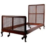 19TH CENTURY FRNECH RATTAN SINGLE BED