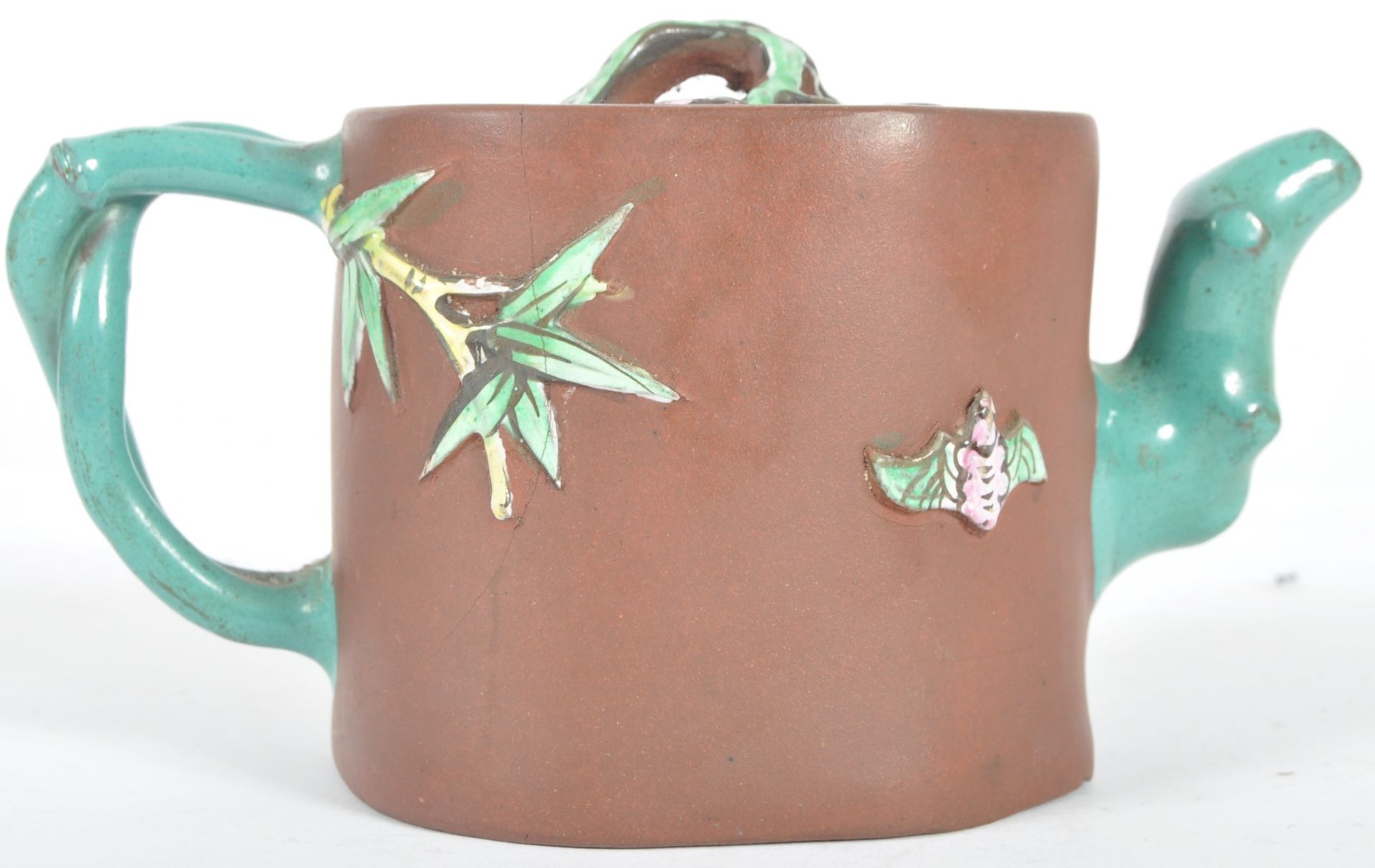 CHINESE YIXING POTTERY TEAPOT - Image 3 of 9