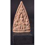 EARLY 20TH CENTURY CHINESE BUDDHIST TERRACOTTA PANEL