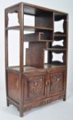 19TH CENTURY CHINESE CARVED MINIATURE CABINET