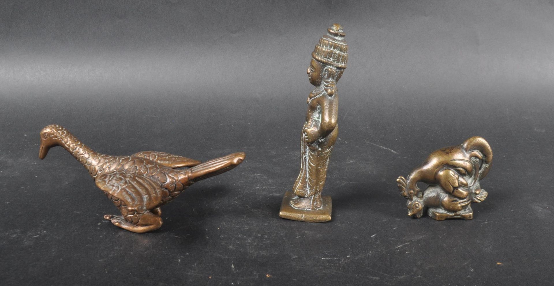 GROUP OF 19TH CENTURY BRONZE ITEMS - Image 4 of 8