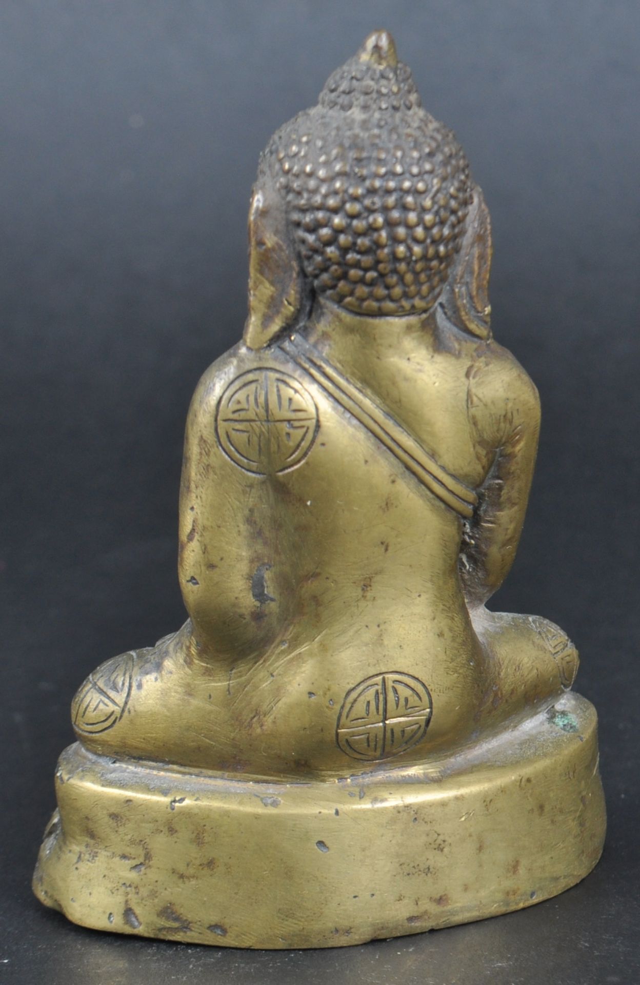 19TH CENTURY INDIAN BRONZE BUDDHA FIGURINE - Image 3 of 5