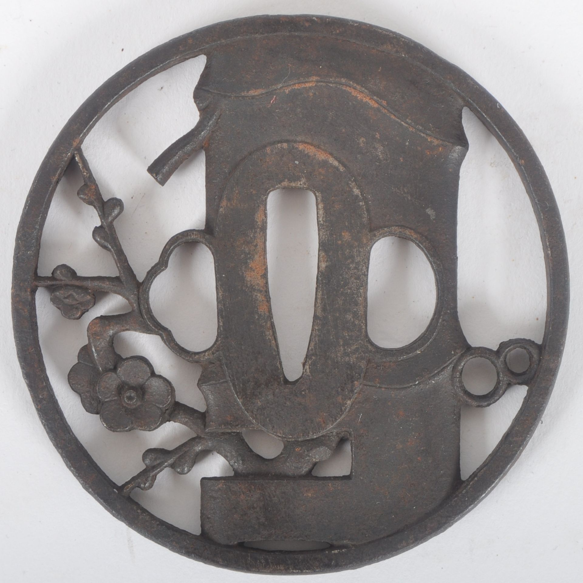 18TH CENTURY JAPANESE IRON TSUBA