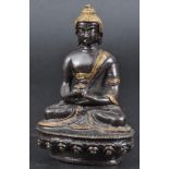 EARLY 20TH CENTURY TWO TONE BRONZE CHINESE BUDDHA