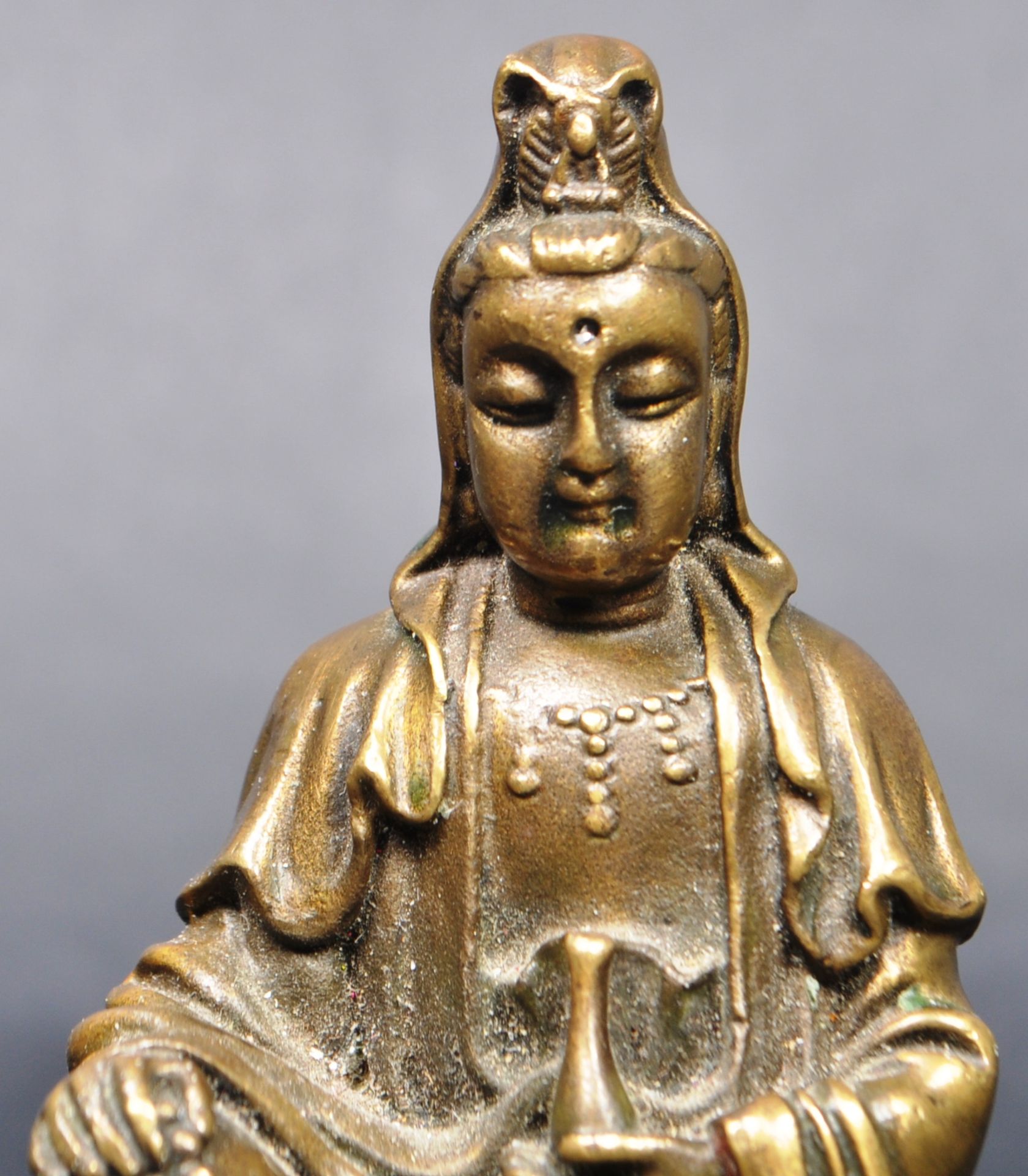 CHINESE REPUBLIC PERIOD BRONZE OF GUANYIN - Image 2 of 8