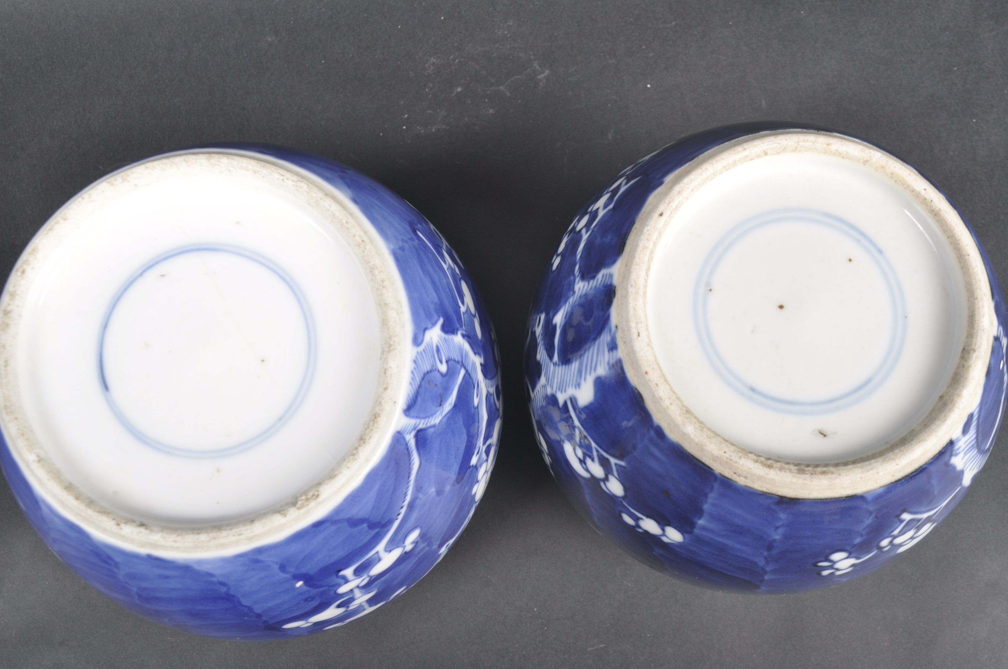 GRADUATING PAIR OF CHINESE PRUNUS GINGER JARS - Image 8 of 8