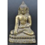 19TH CENTURY INDIAN BRONZE BUDDHA FIGURINE