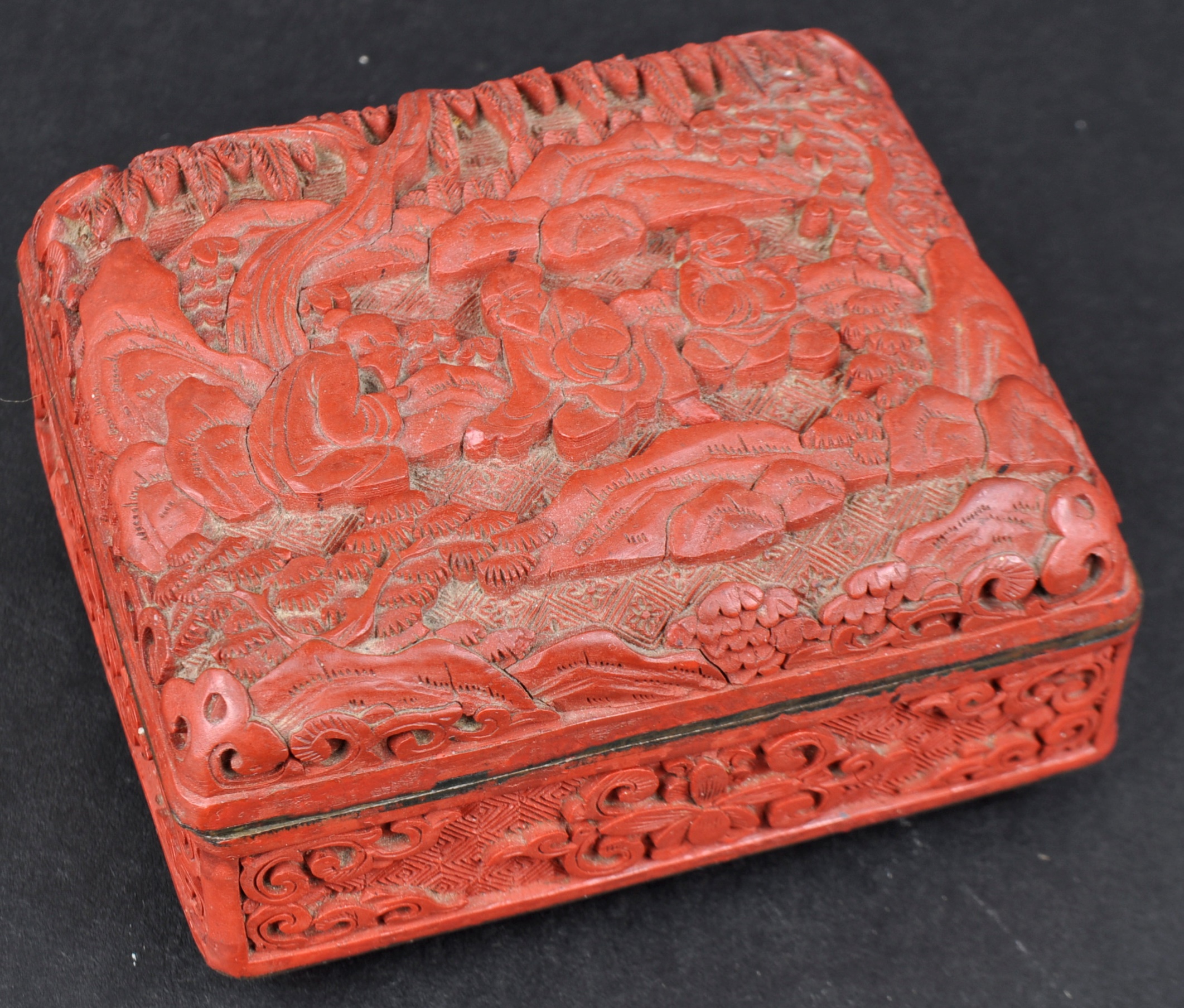 EARLY 20TH CENTURY CHINESE CINNABAR LACQUER BOX - Image 2 of 5