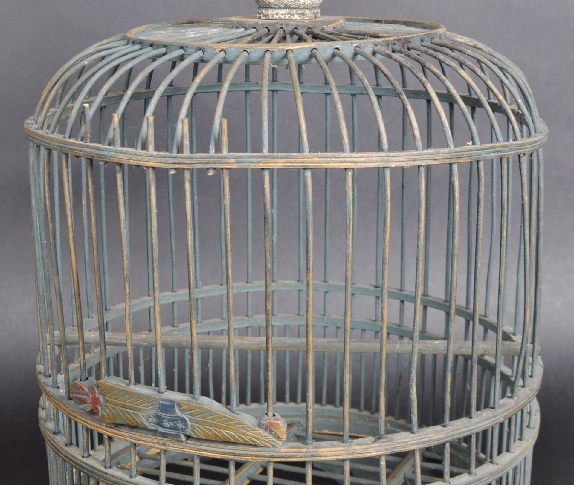 EARLY 20TH CENTURY CHINESE WOODEN BIRDCAGE - Image 4 of 6