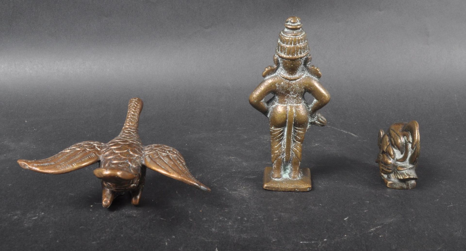 GROUP OF 19TH CENTURY BRONZE ITEMS - Image 3 of 8