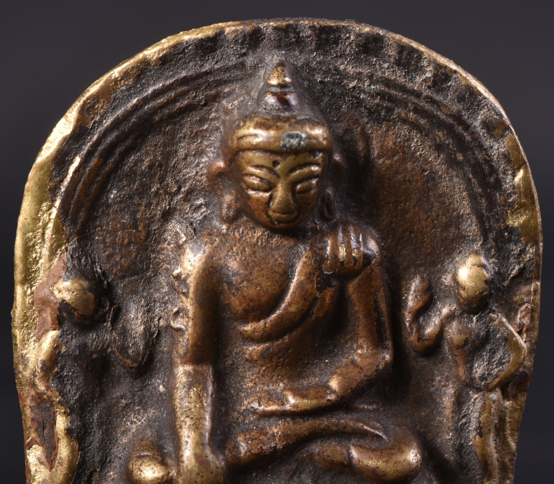 20TH CENTURY CHINESE BRONZE BUDDHA PANEL - Image 2 of 5