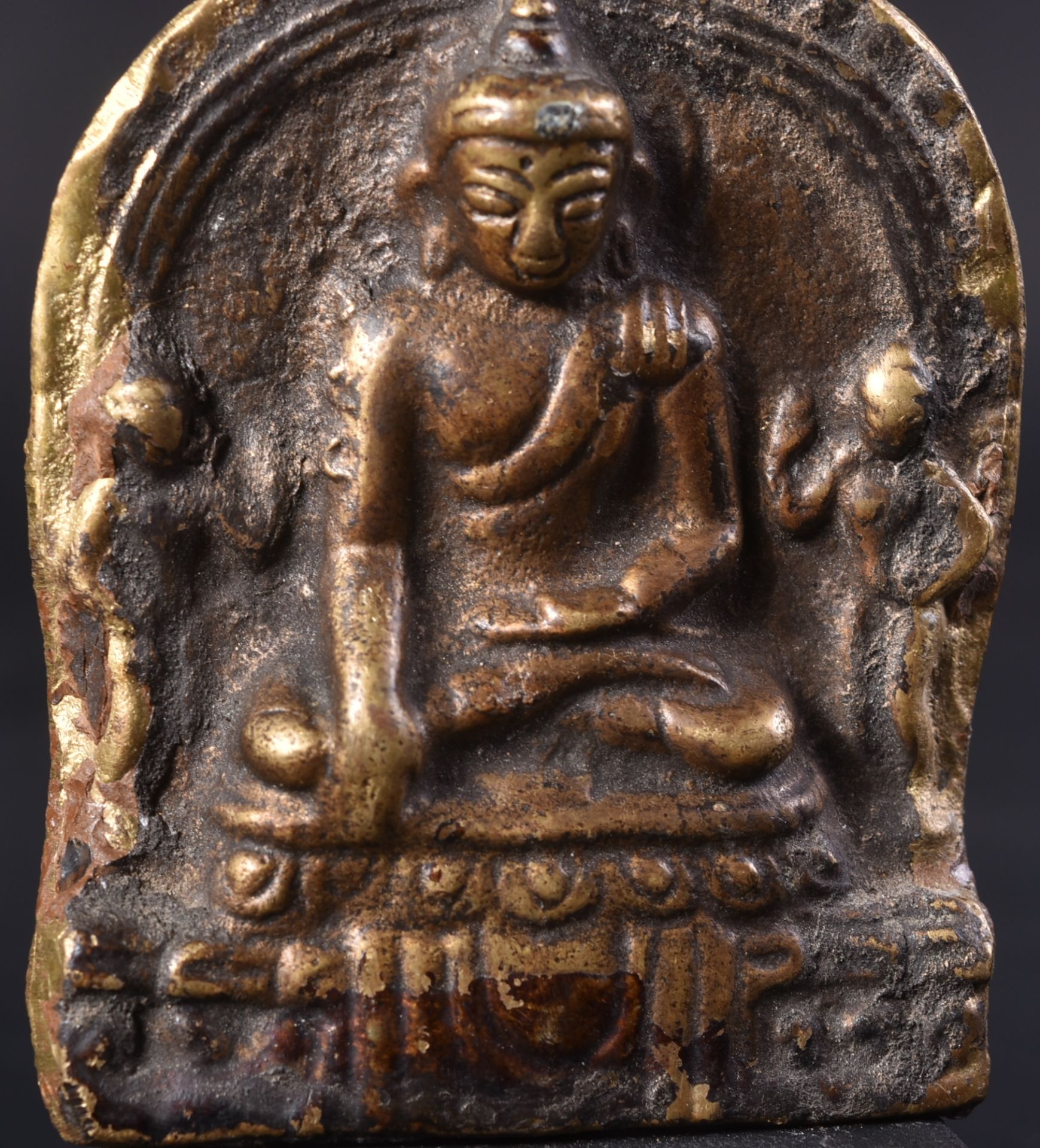 20TH CENTURY CHINESE BRONZE BUDDHA PANEL - Image 3 of 5