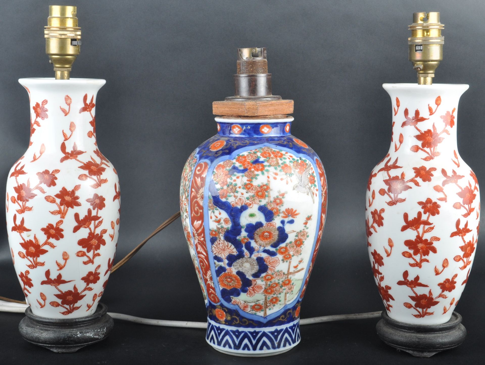 CHINESE & JAPANESE PORCELAIN TABLE LAMPS