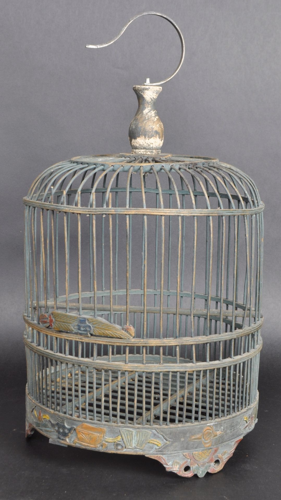 EARLY 20TH CENTURY CHINESE WOODEN BIRDCAGE