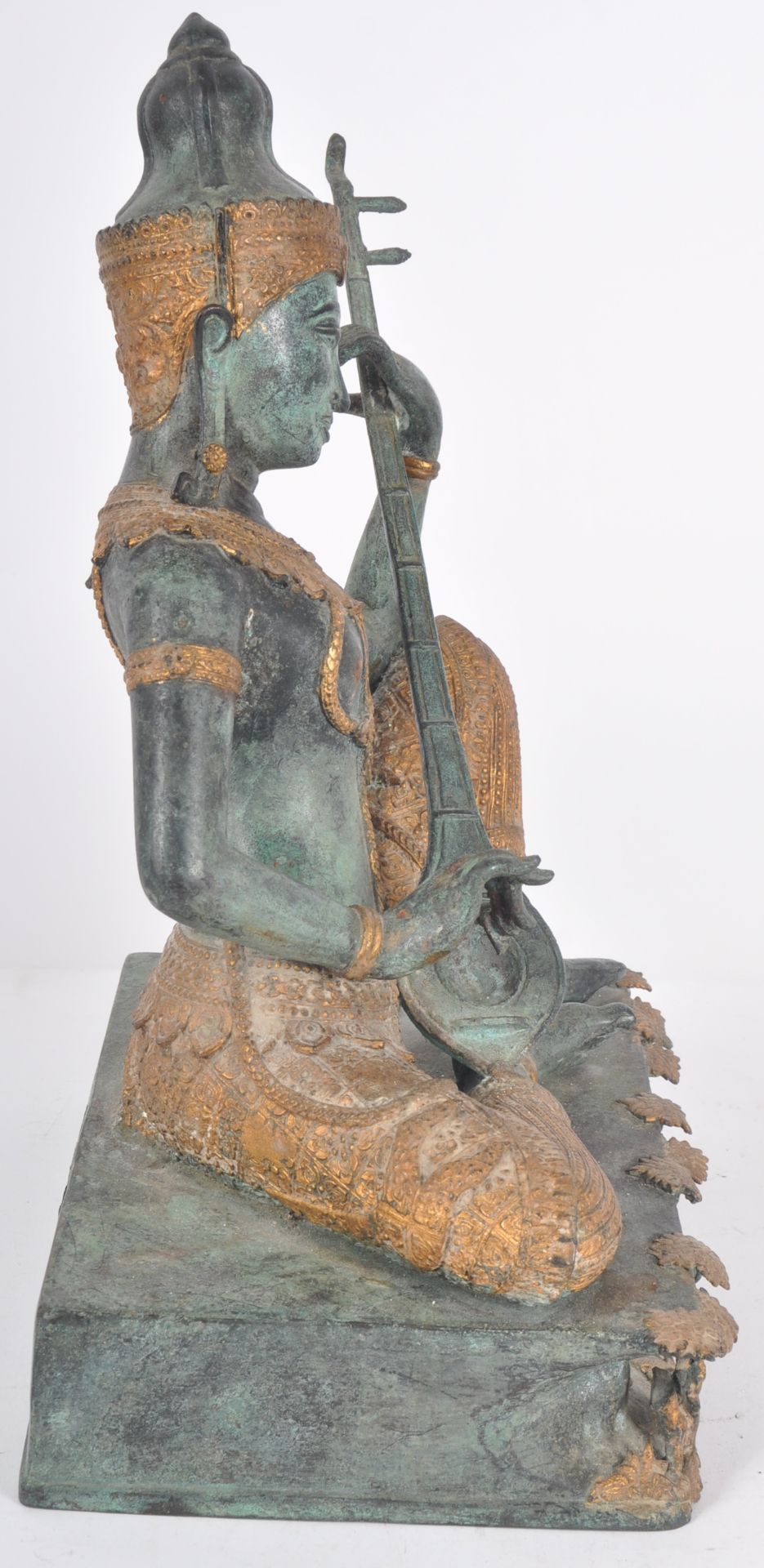 BRONZE FIGUREINE OF THE INDIAN DEITY SARASWATI - Image 6 of 10