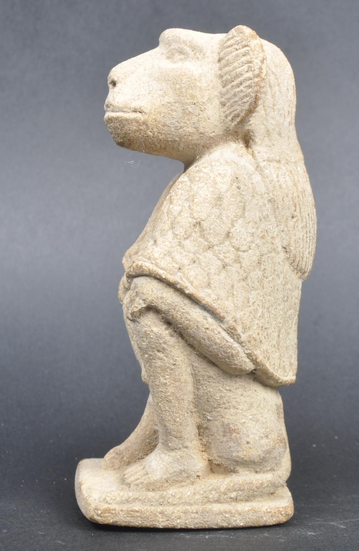 19TH CENTURY EGYPTIAN GRAND TOUR STEATITE THOTH BABOON - Image 4 of 9