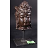 19TH CENTURY CHINESE GUANYIN BUDDHA HEAD