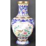 EARLY 20TH CENTURY CHINESE CANTON ENAMEL VASE