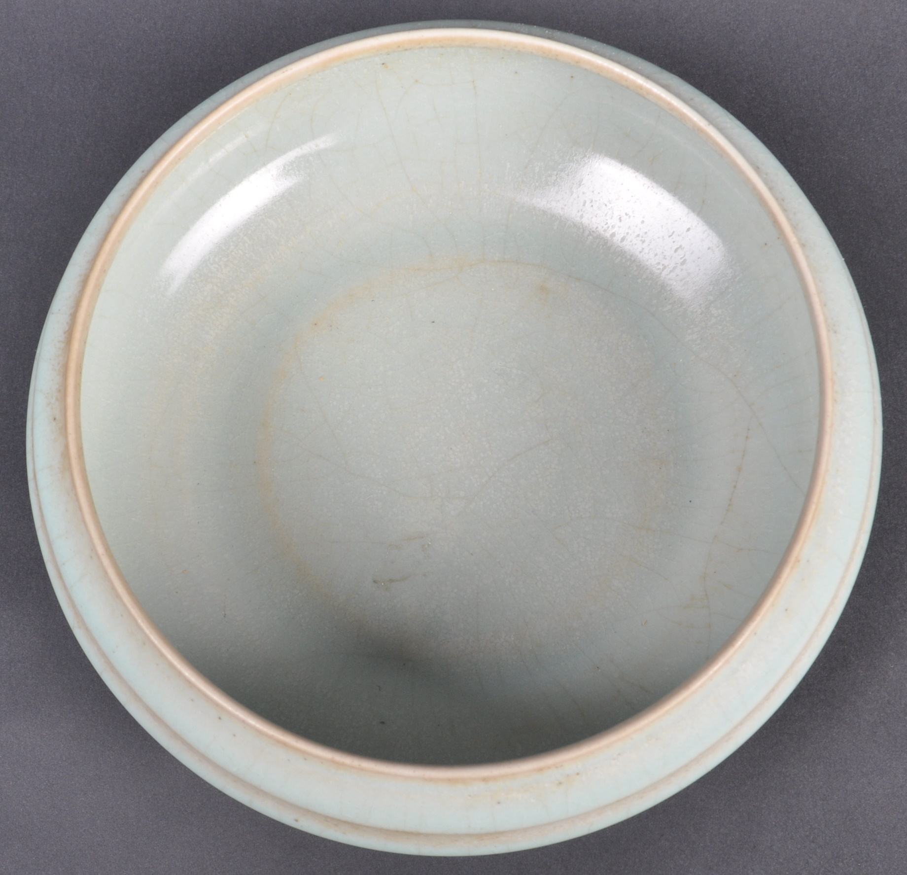 19TH CENTURY CHINESE CELADON GLAZE SONG STYLE BOWL - Image 3 of 6