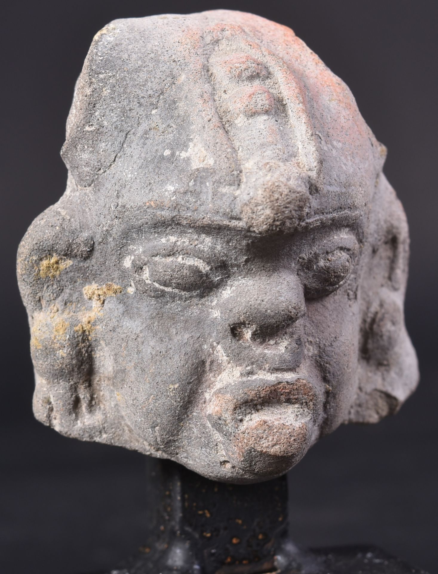 PRE COLUMBIAN TERRACOTTA POTTERY HEAD - Image 5 of 5