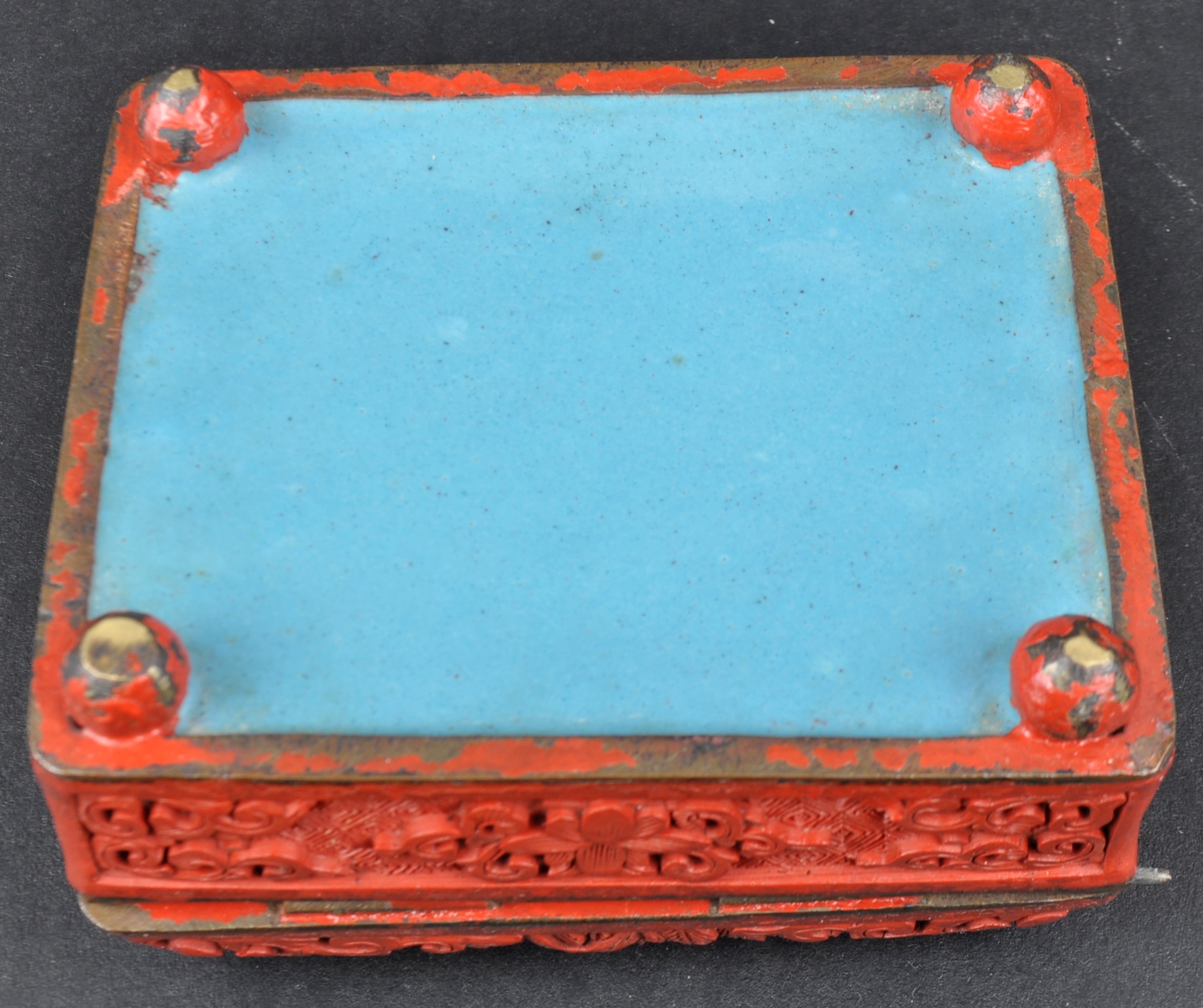 EARLY 20TH CENTURY CHINESE CINNABAR LACQUER BOX - Image 5 of 5
