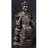 20TH CENTURY CHINESE EMPEROR FIGURINE