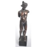 ROMAN BRONZE FIGURINE ON STAND