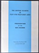 1975 BAFTAS - MULTI-SIGNED ORIGINAL PROGRAMME - FAWLTY TOWERS INTEREST