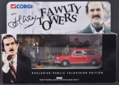 FAWLTY TOWERS - JOHN CLEESE AUTOGRAPHED CORGI DIECAST MODEL