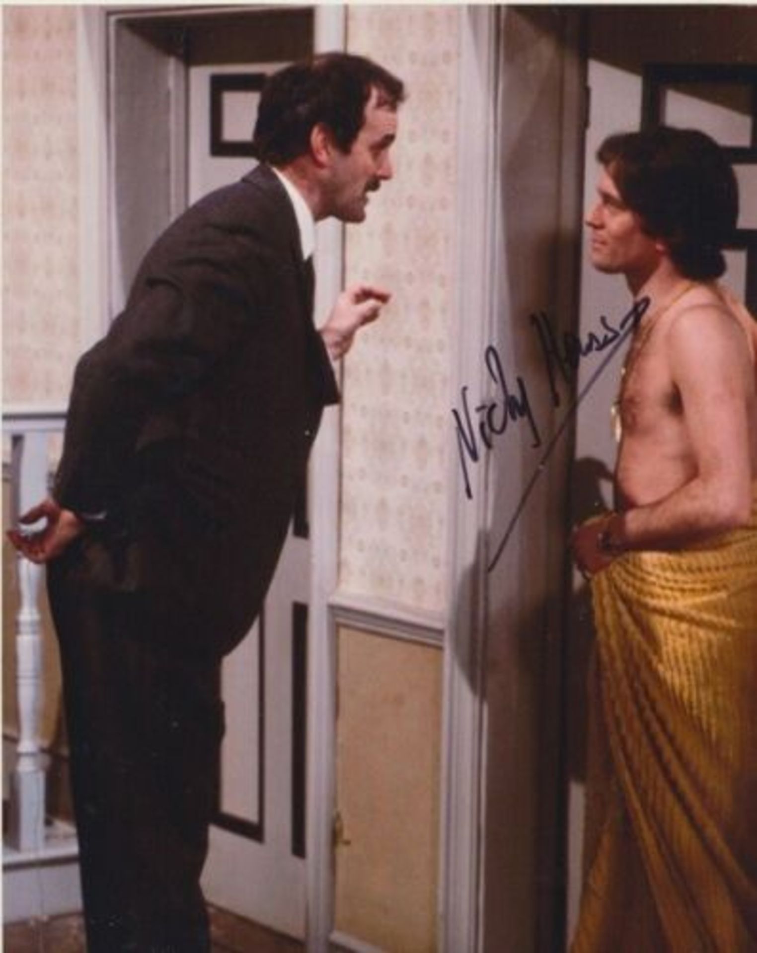 FAWLTY TOWERS - NICKY HENSON - MR JOHNSON - AUTOGRAPHED PHOTO