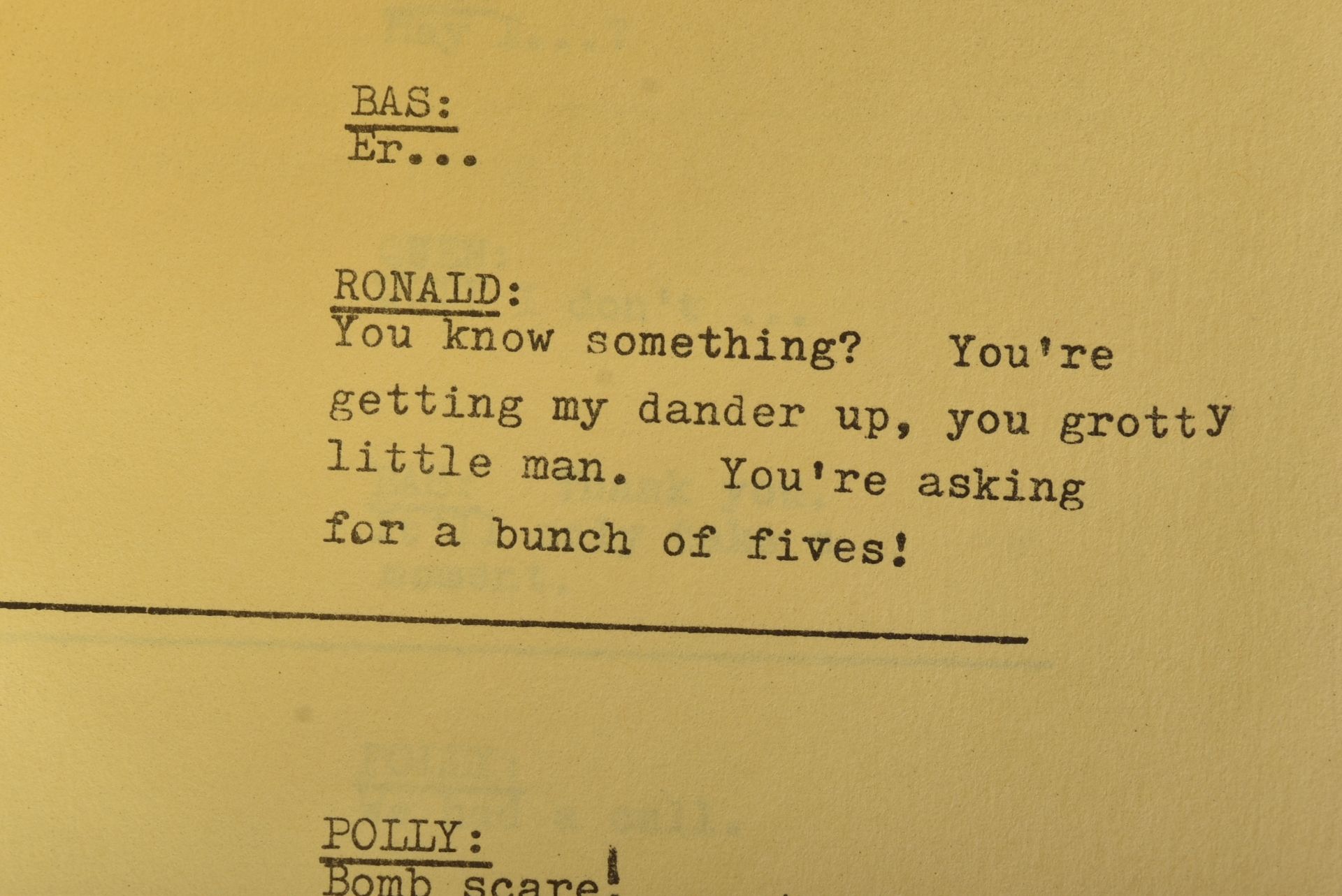 FAWLTY TOWERS - BASIL THE RAT - ORIGINAL BBC CAMERA SCRIPT - Image 11 of 11