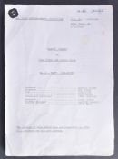 FAWLTY TOWERS - BASIL THE RAT - ORIGINAL BBC REHEARSAL SCRIPT