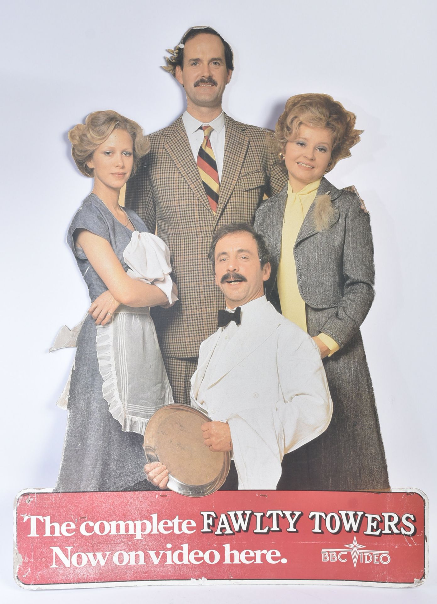 FAWLTY TOWERS - ORIGINAL 1990S IN-STORE DISPLAY STANDEE