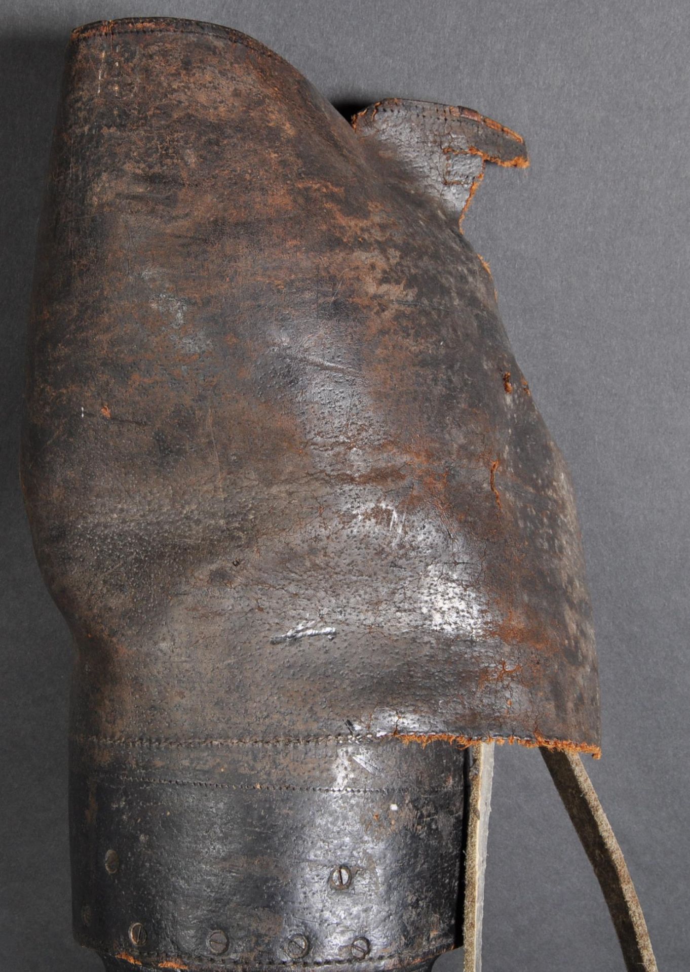 19TH CENTURY VICTORIAN WOODEN PEG LEG - Bild 4 aus 10