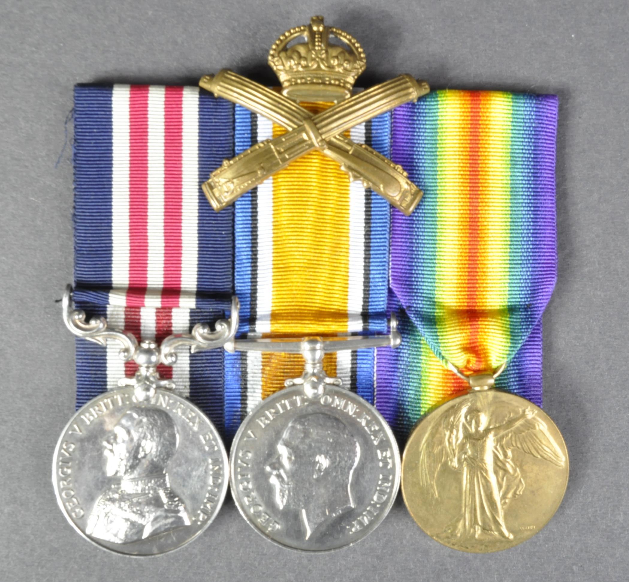 WWI FIRST WORLD WAR BRITISH MEDAL GROUP - MACHINE GUN CORPS